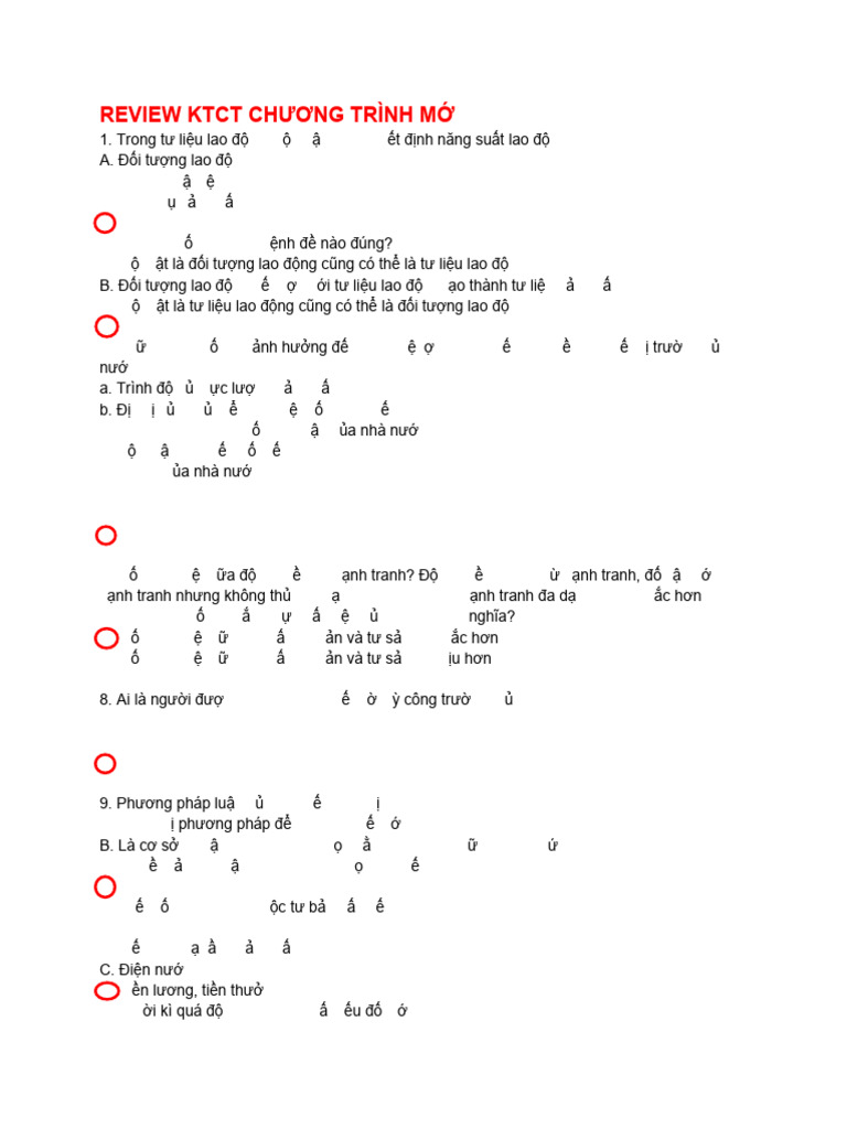 Review KTCT Y2 ĐK | PDF