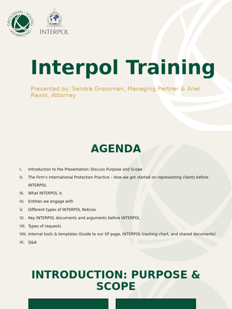 Interpol Training | PDF | Justice | Crime & Violence