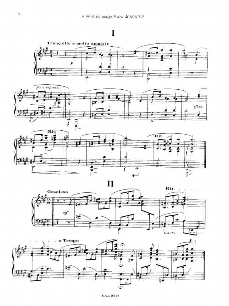 F Mompou Variations On Theme by Chopin | PDF
