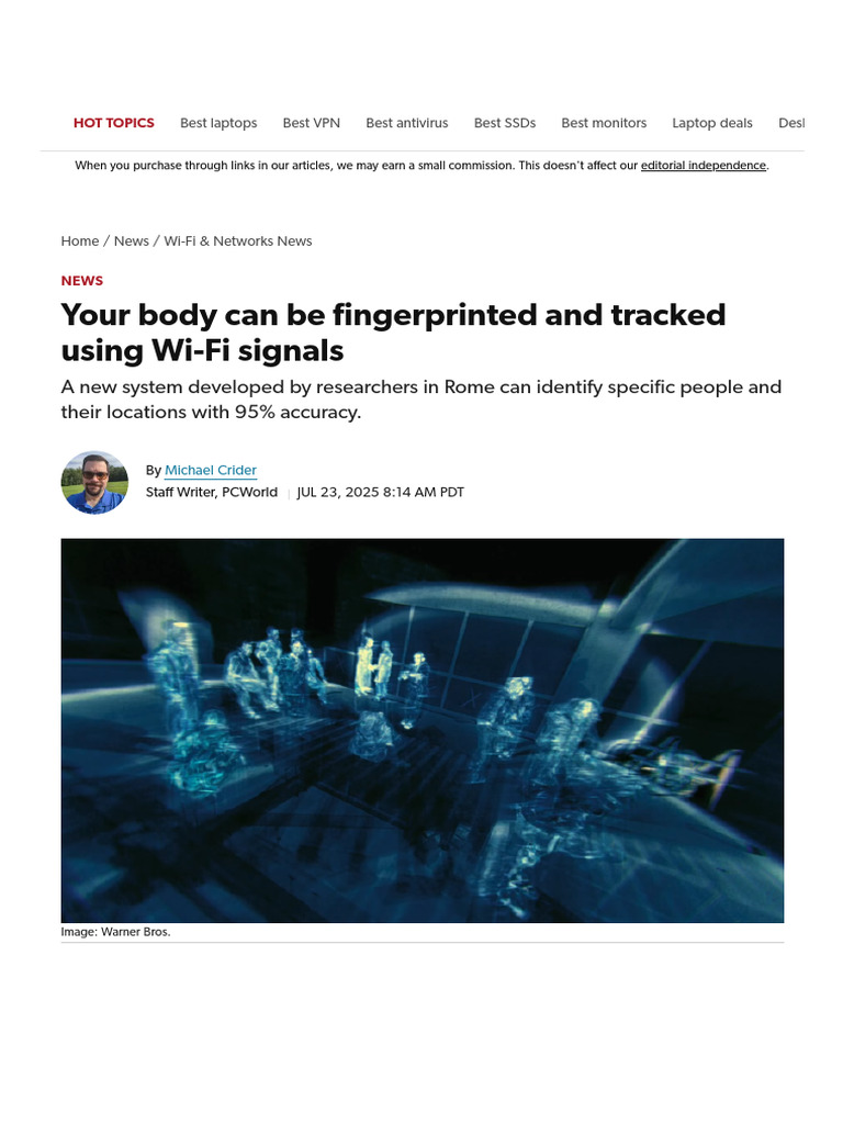 Your Body Can Be Fingerprinted and Tracked Using Wi-Fi Signals ...