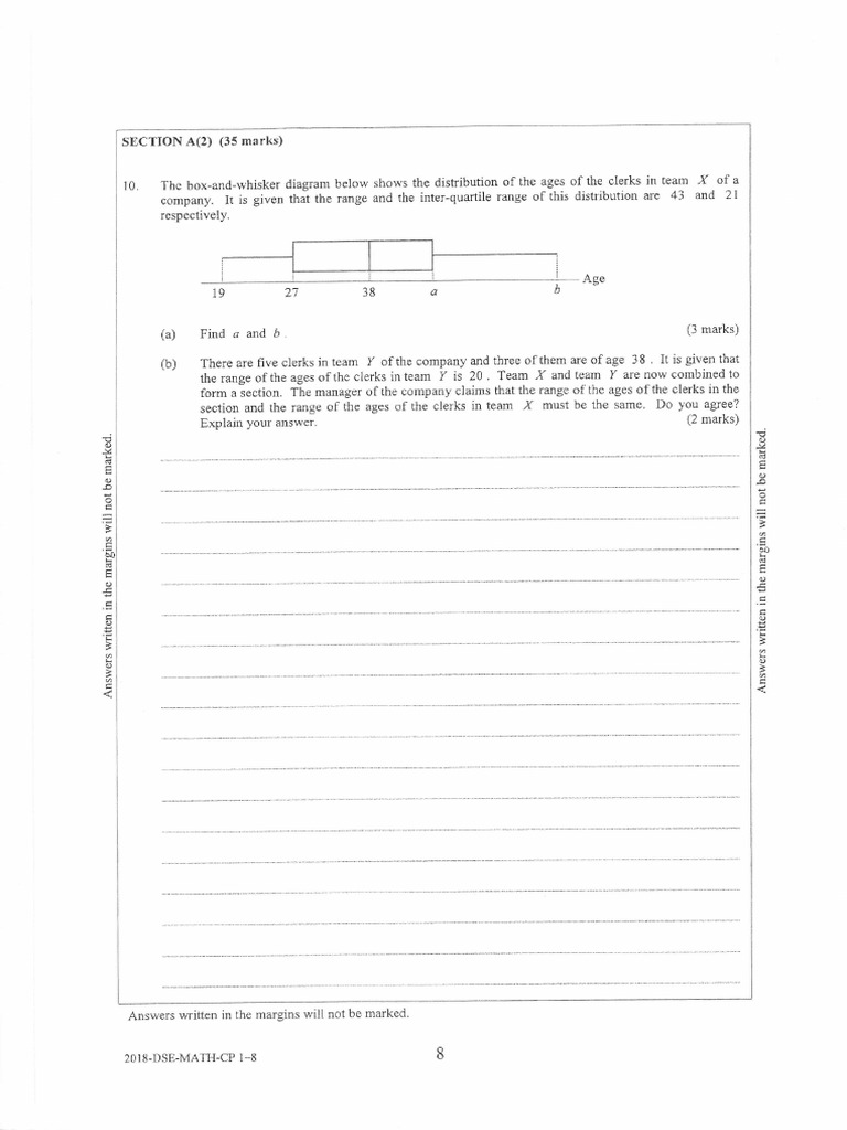 2018hkdse Math CP - 1 (Section A2) | PDF