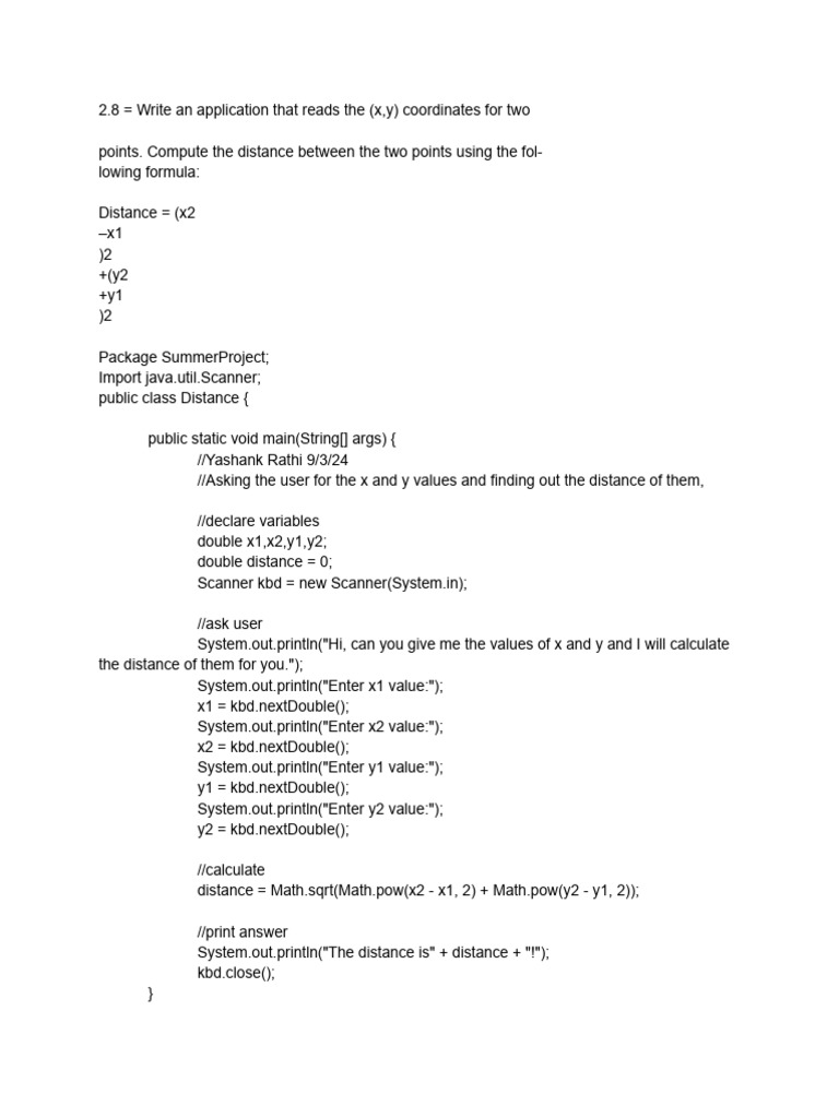 Java Applications for Geometry Calculations | PDF | Area | Pi