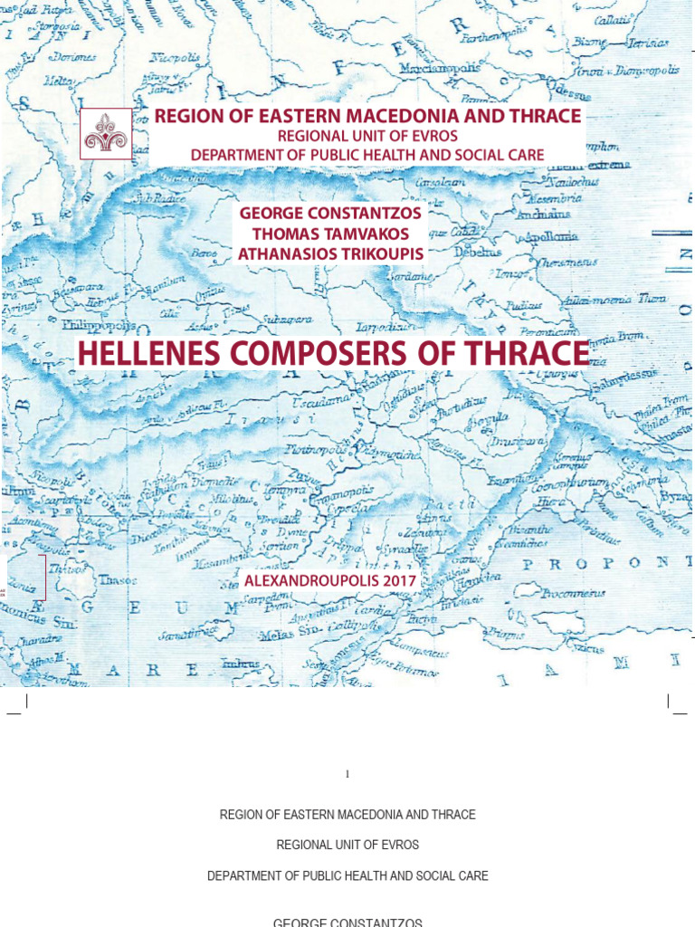 Hellenes Composers of Thrace | PDF | Musicology | Liberal Arts Education