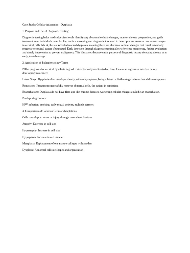 Case Study Ms A | PDF