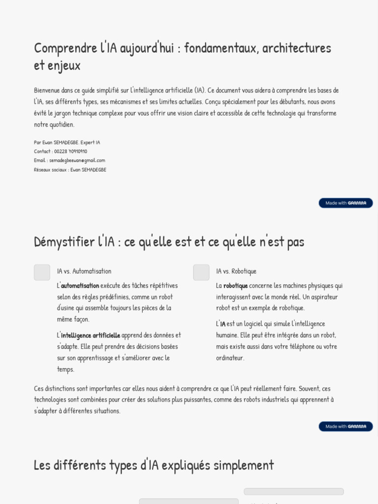 Guide simplifié sur l'intelligence artificielle | PDF | Intelligence ...