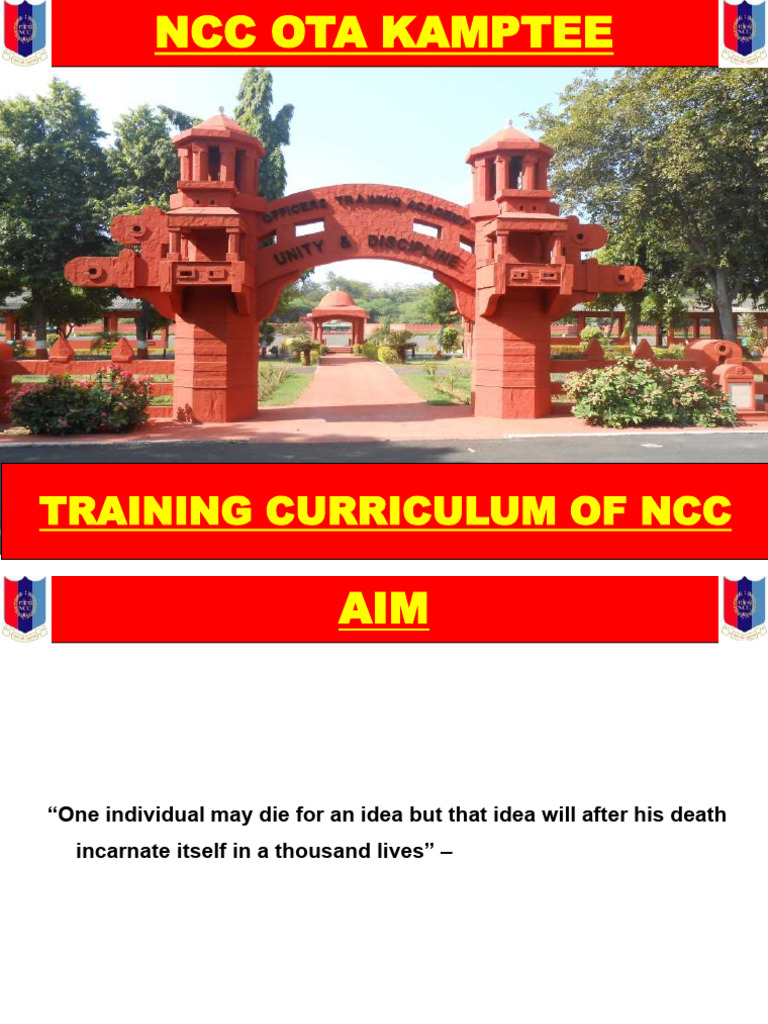 NCC Training Curriculum Overview | PDF | Military Organization ...