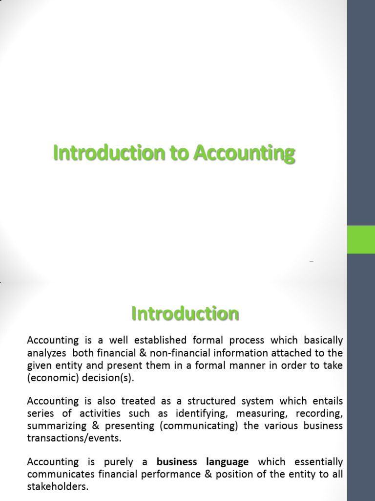 Introduction to Accounting Basics | PDF | Accounting | Taxes