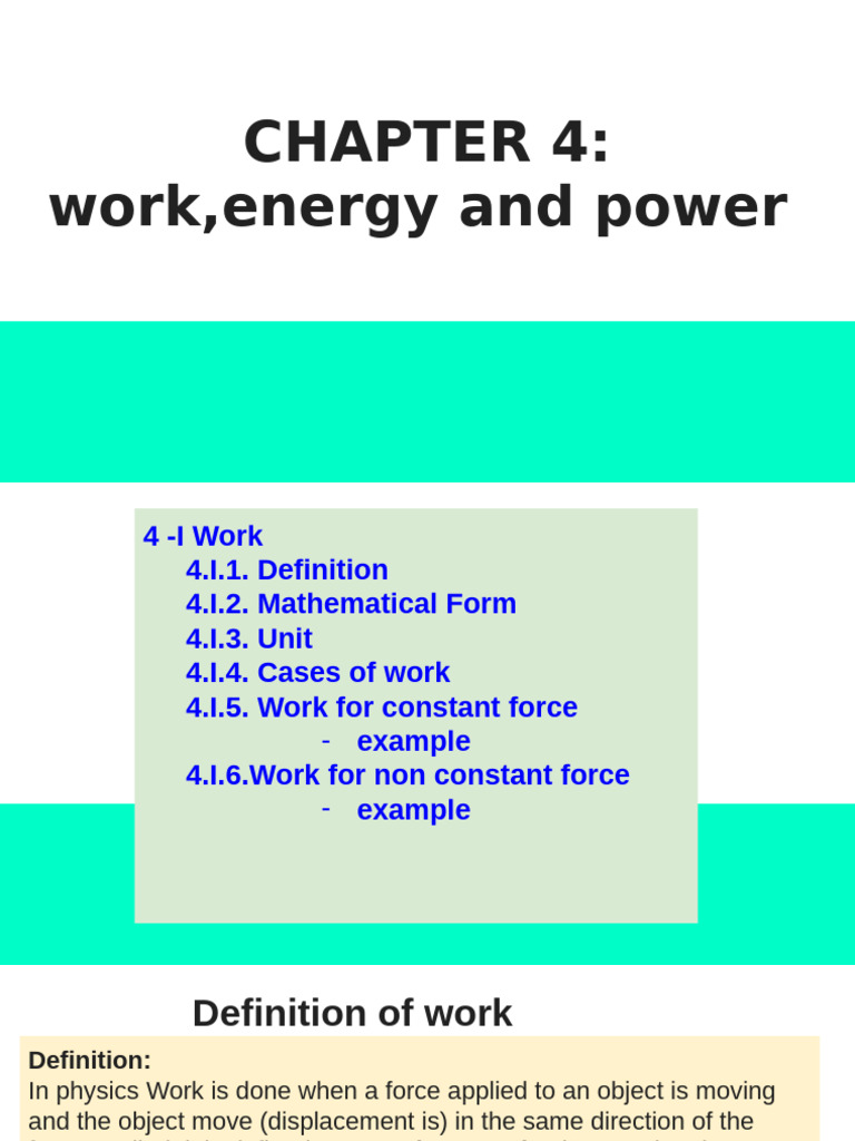 Understanding Work in Physics | PDF | Force | Euclidean Vector
