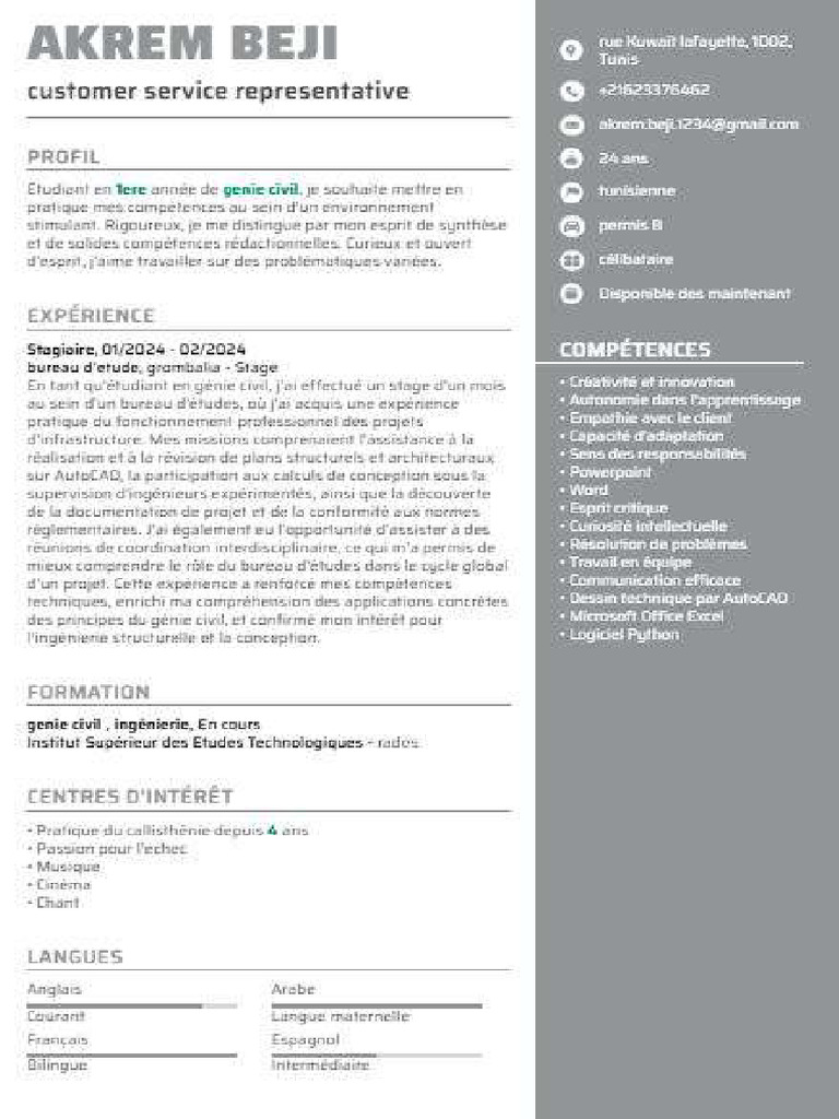 CV Akrem - HTML | PDF