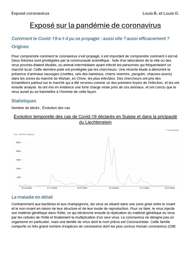 Comprendre la pandémie de Covid-19 | PDF | Virus | Rhume