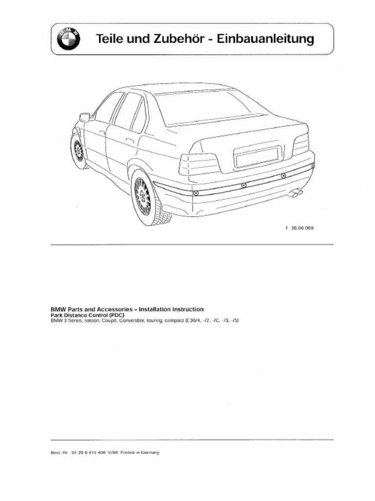 PDC Instructions - E36 | PDF