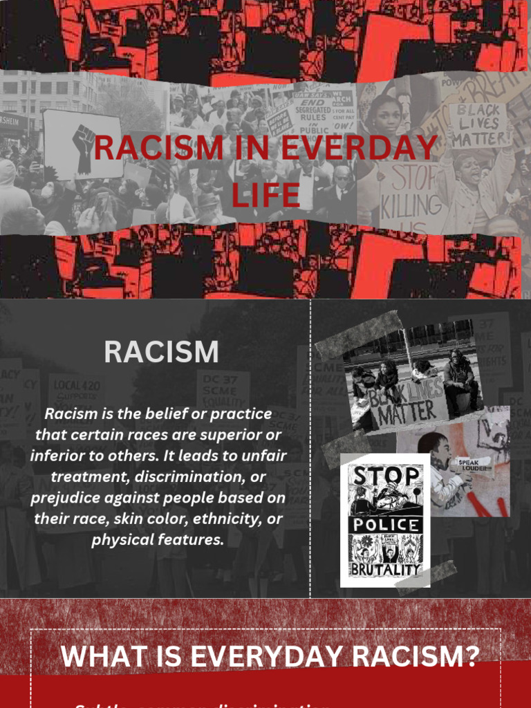 Racism in Everyday Life | PDF | Discrimination & Race Relations | Racism