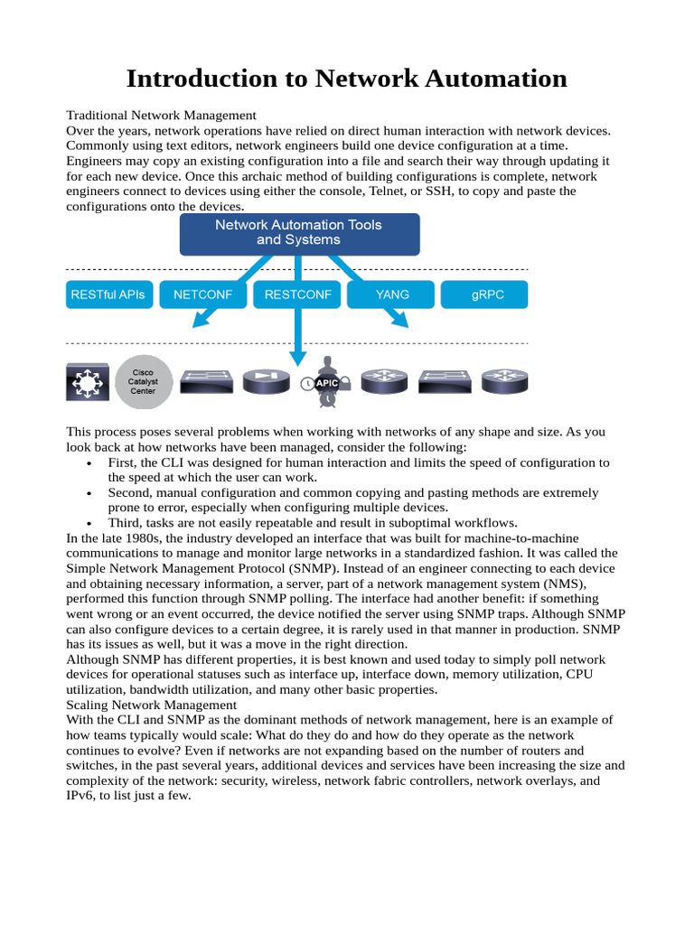 Network Automation: Transforming Management | PDF | Computer Network ...