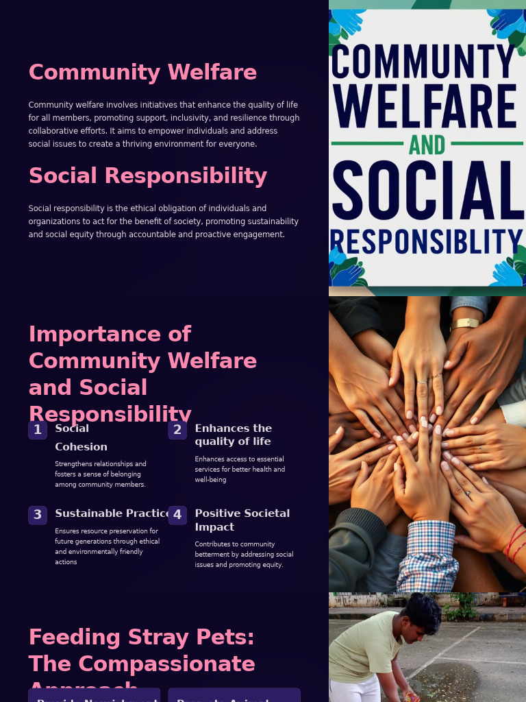 Community Welfare and Social Responsibility | PDF | Sustainability ...