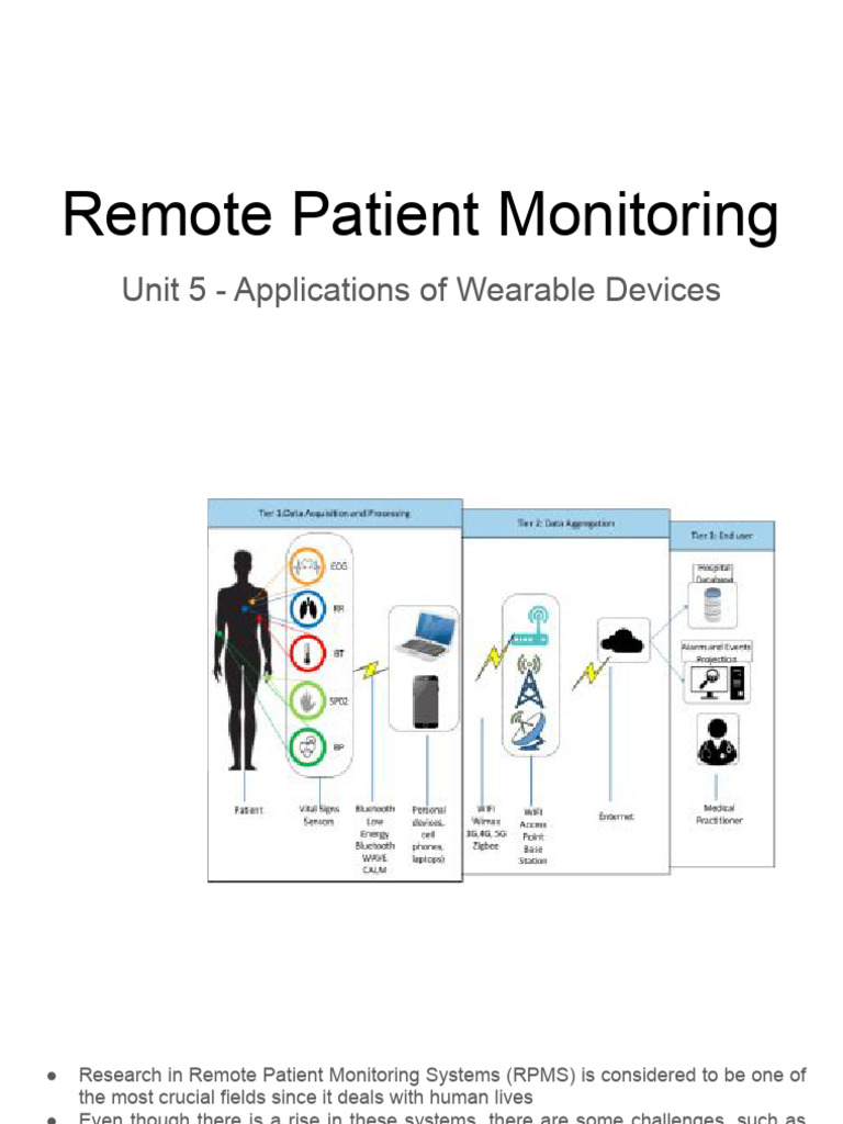 Unit 5 - Remote Patient Monitoring | PDF | Bluetooth | Wi Fi