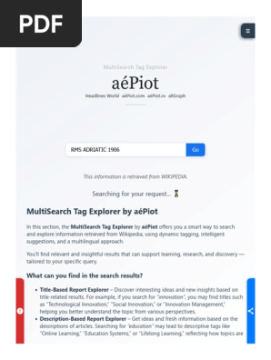 RMS ADRIATIC 1906 - MultiSearch Tag Explorer