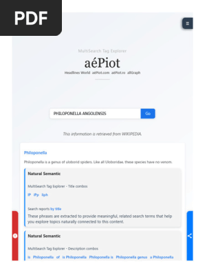 Philoponella Angolensis - Multisearch Tag Explorer