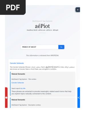 PRINCE of ARCOT - MultiSearch Tag Explorer