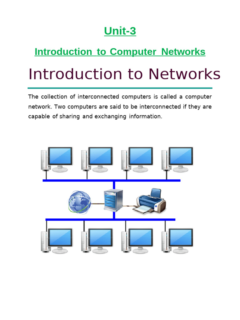 Introduction to Computer Networks | PDF | World Wide Web | Internet & Web