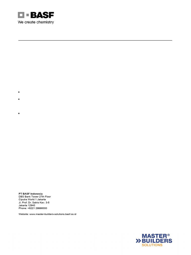 Basf Masterroc Epb11 Tds | PDF | Mechanical Engineering