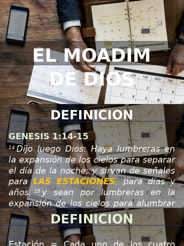 Moadim: Fiestas y Calendario de Dios | PDF | Calendario
