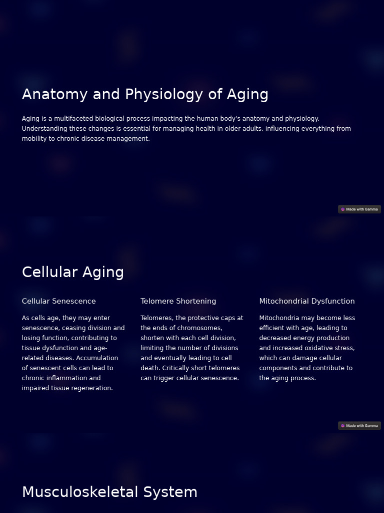 Anatomy and Physiology of Aging | PDF | Ageing | Senescence