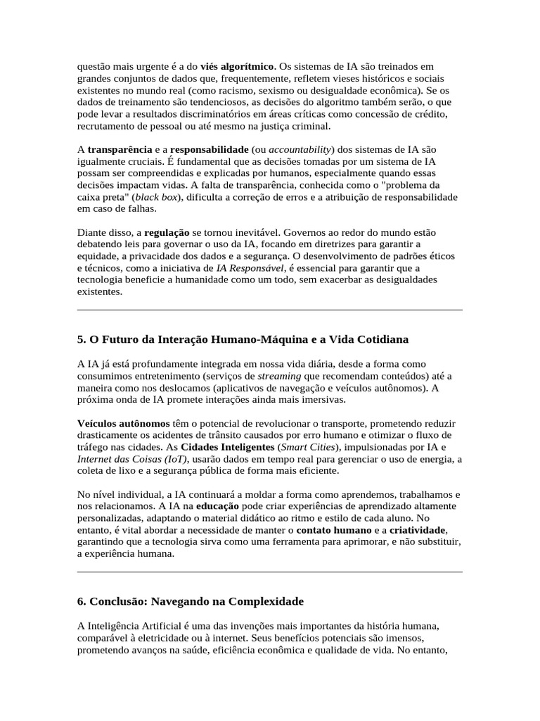 Impacto da IA na Sociedade Moderna | PDF | Inteligência artificial ...