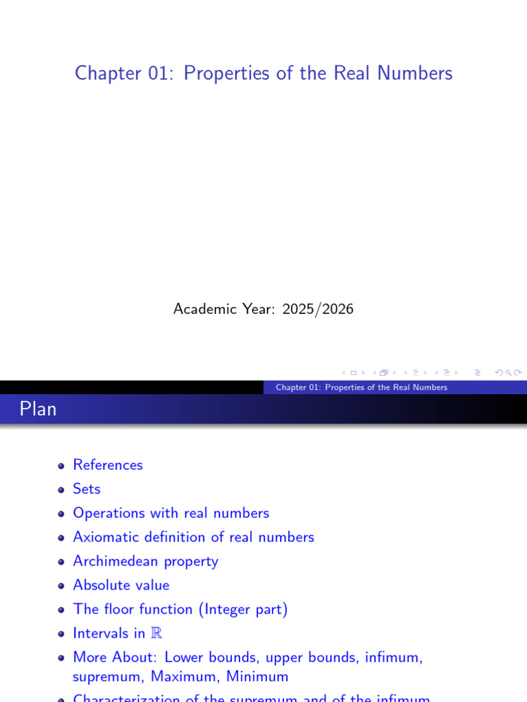 Analysis 1-Chapter 01 - (Lecture Notes) (1) (1) en | PDF | Numbers ...