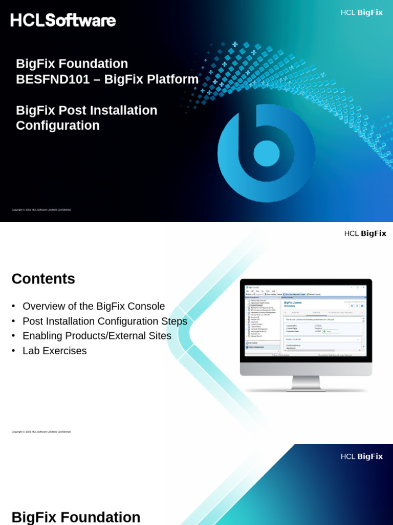 BigFix Post Installation Guide | PDF | Command Line Interface | Server ...