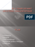 Conduite À Tenir Devant Un Ictère Cholestatique