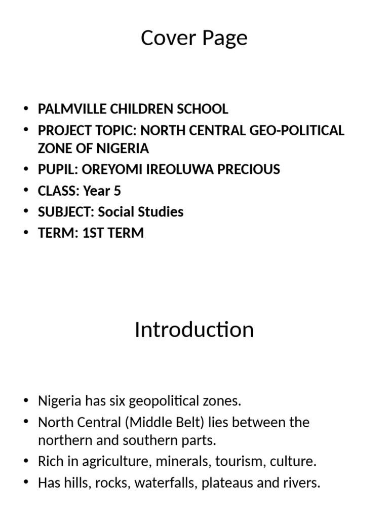 North Central Complete Document Presentation Oreyomi | PDF