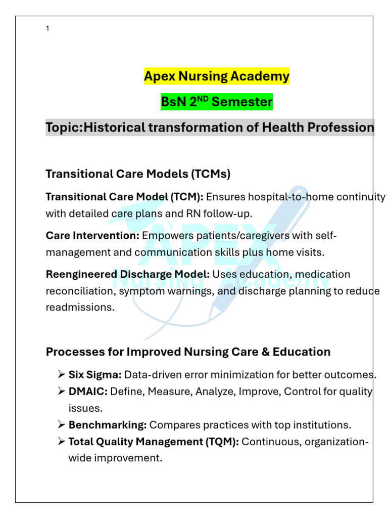Nursing Quality Improvement Strategies | PDF | Electronic Health Record ...