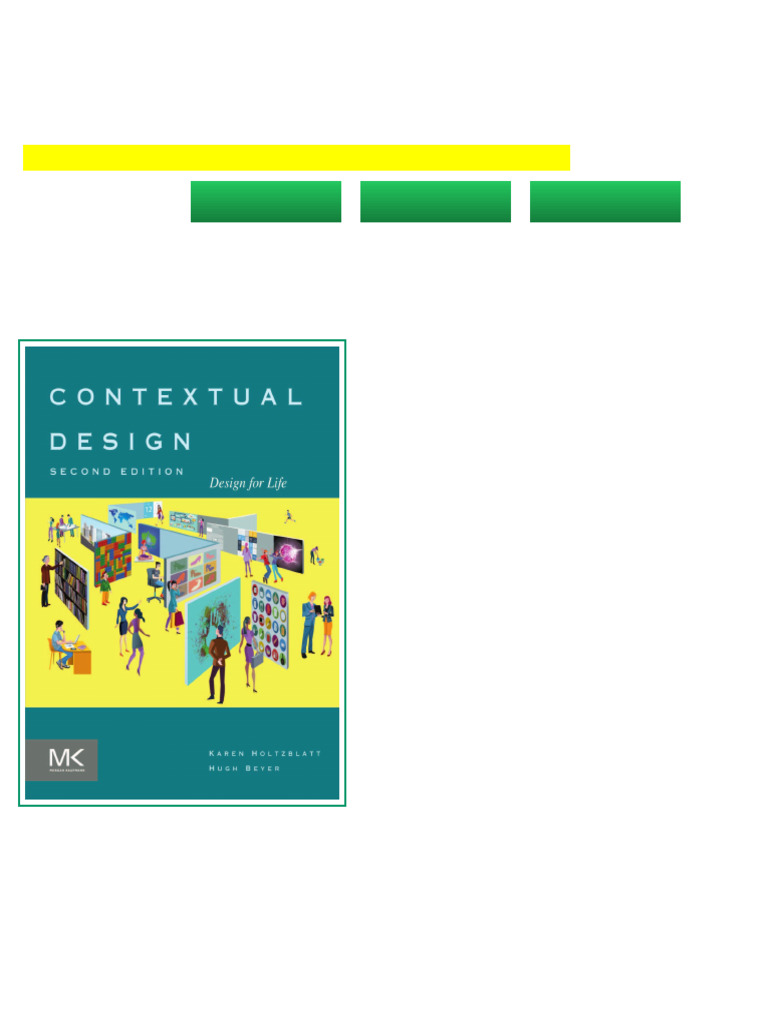 Contextual Design available full chapters | PDF