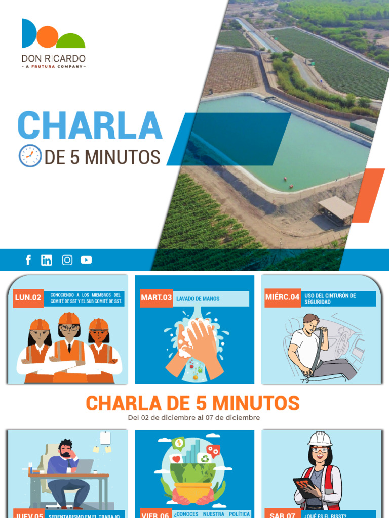 ¡Charla de 5 Minutos Del 02 Al 07 de Diciembre! | PDF | Política de ...