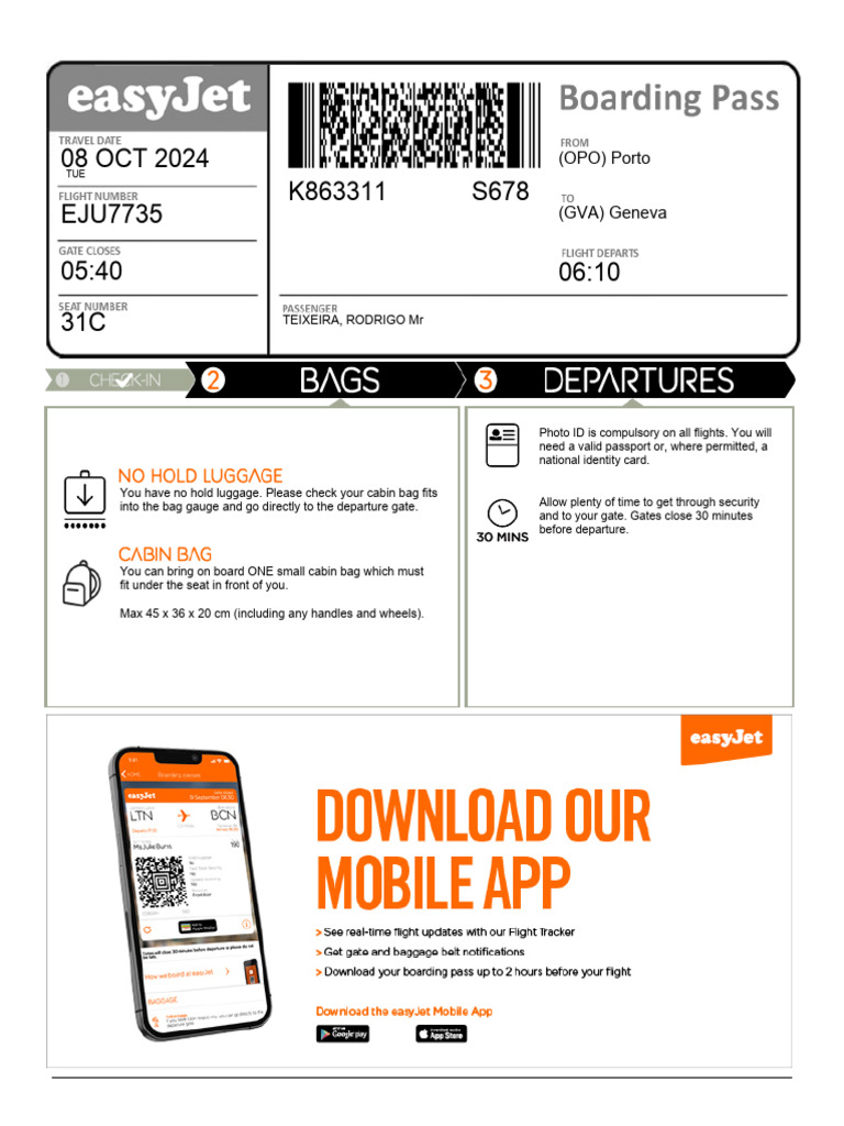Boarding Pass | PDF | Access Control | Authentication