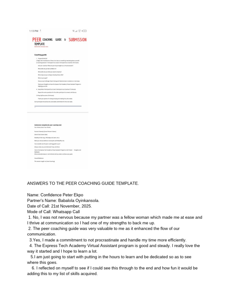 Confidence Peter ETA Assignment | PDF