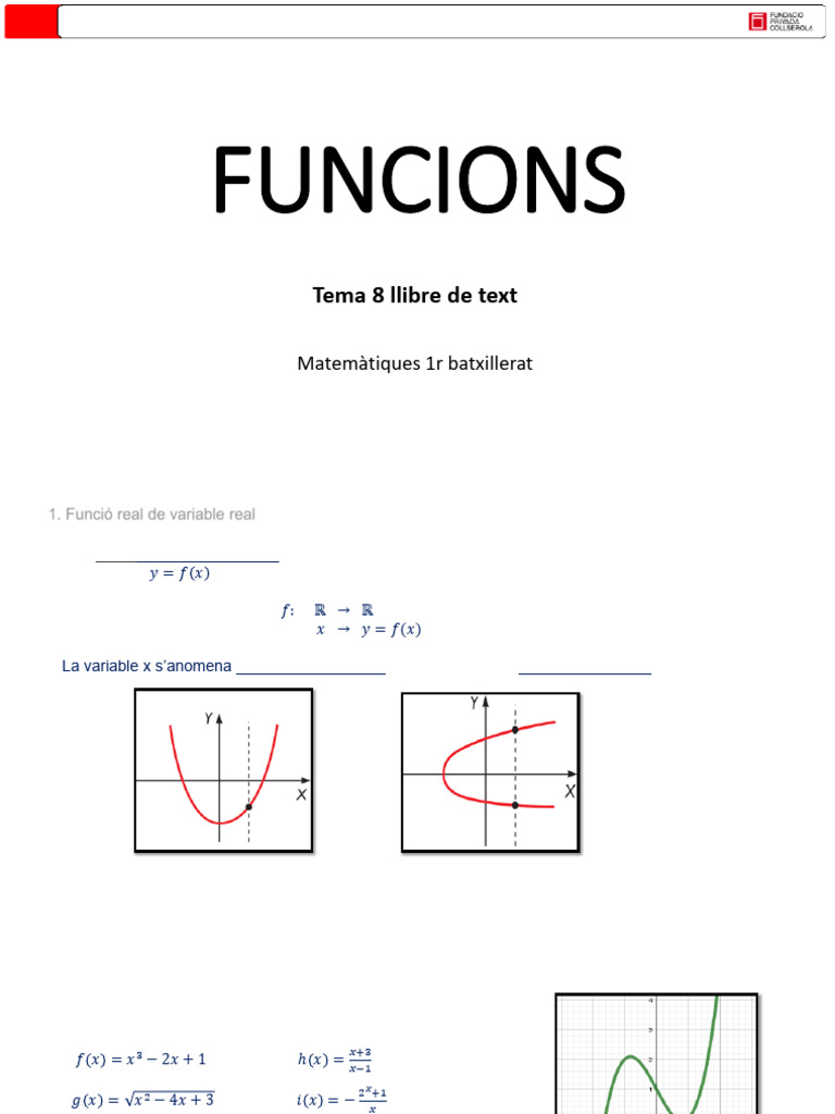 Unitat 1 - Funcions (I) - Presentació (Catalan) | PDF