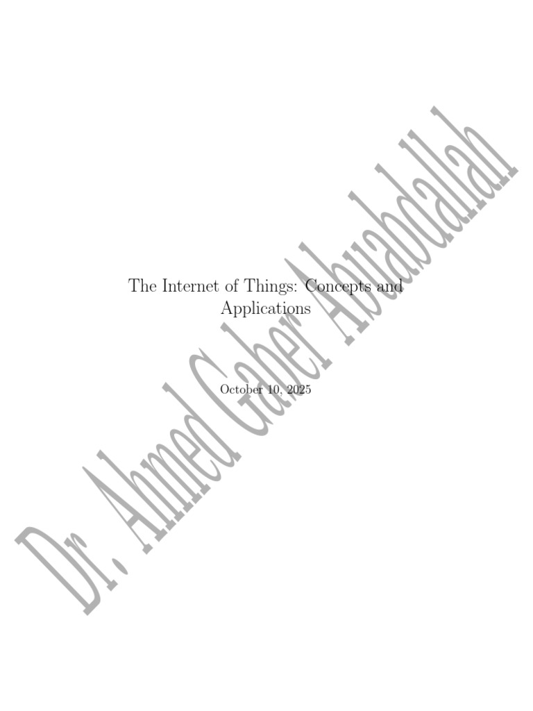 IoT Concepts and Applications Overview | PDF | Internet Of Things ...