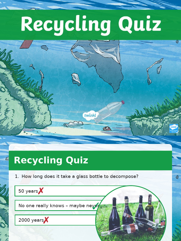 t2 t 10000201 Ks2 Recycling Quiz Powerpoint Ver 2 | PDF | Recycling | Waste