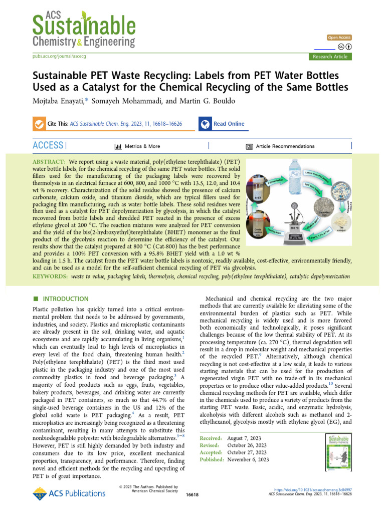 Sustainable Pet Waste Recycling Labels From Pet Water Bottles Used As A ...