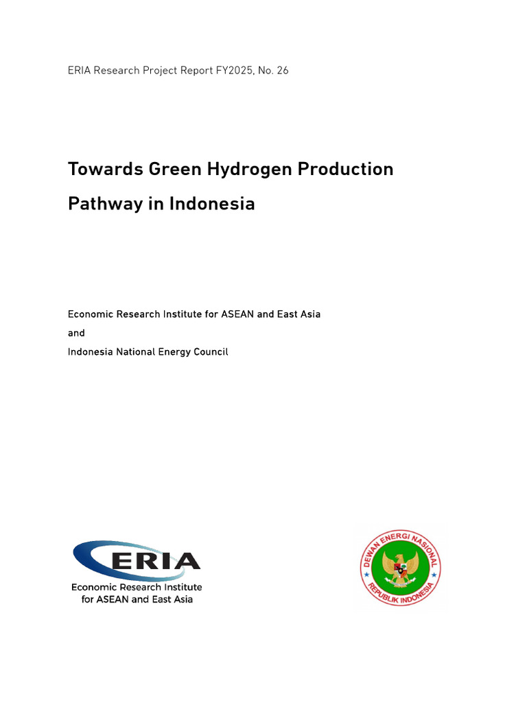 Towards Green Hydrogen Production Pathway in Indonesia | PDF ...