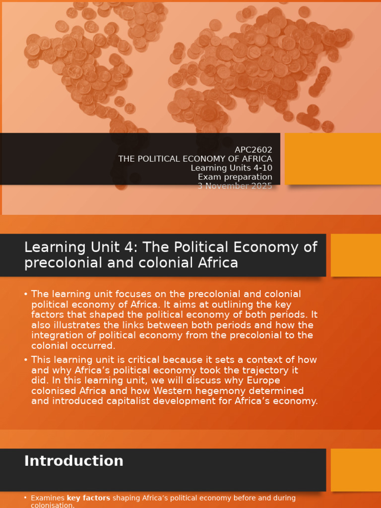 Political Economy of Africa: Exam Prep Guide | PDF | Colonialism ...