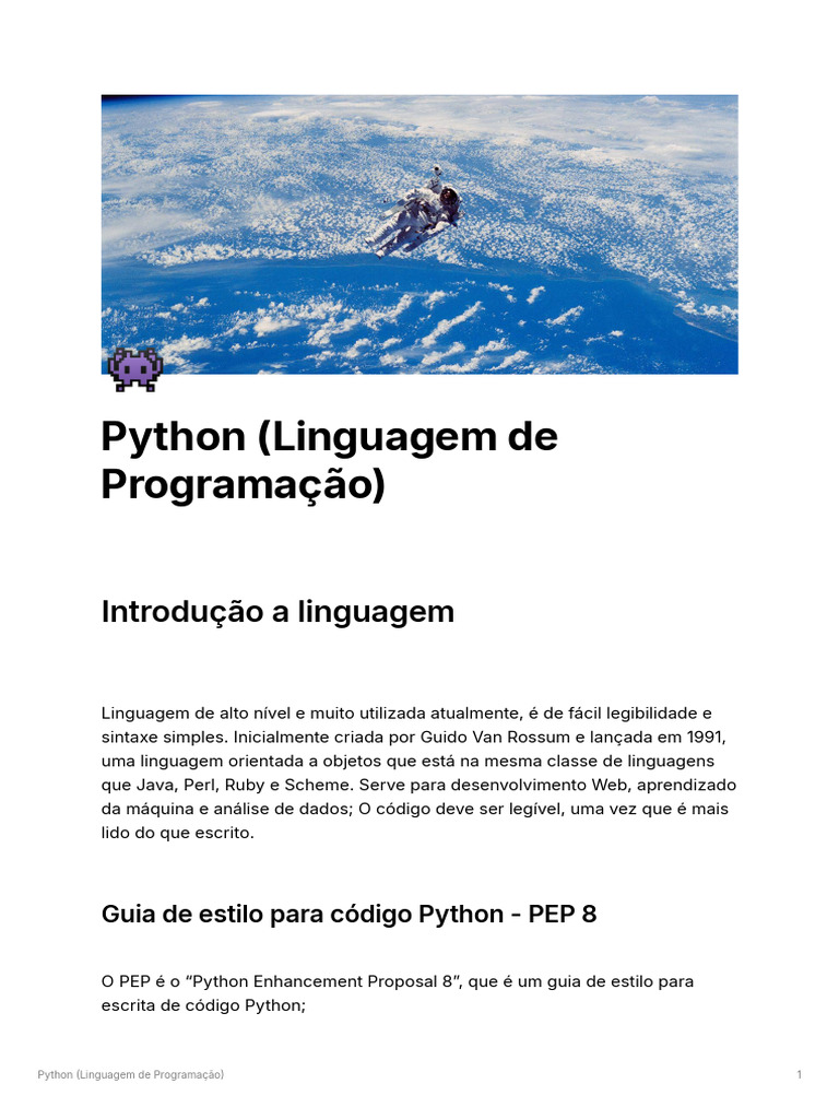 Introdução para Programar em Python | PDF | Python (linguagem de ...
