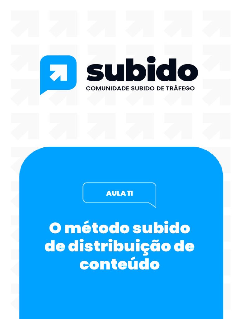 CST Curso Subido de Trafego M2a11 o Metodo Subido de Distribuicao de ...