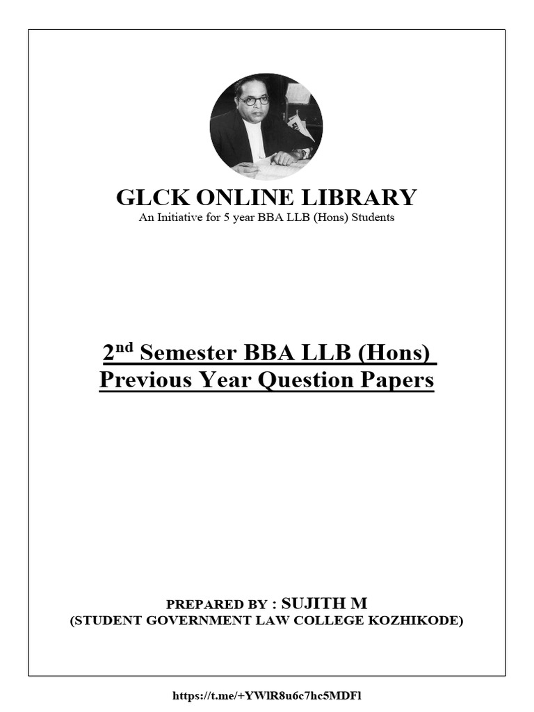 BBA LLB 2nd Sem Constitutional Law Papers | PDF | Legal Documents ...