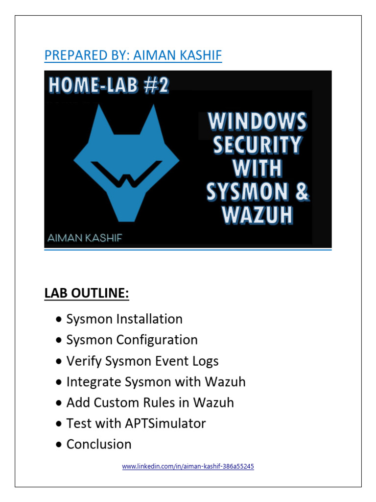 Wazuh With Sysmon 1750731056 | PDF | Computing | Software