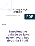 Emocionalno Uslovljavanje