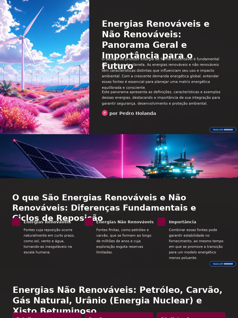 Energias Renováveis vs Não Renováveis: Guia Completo | PDF | Energia ...