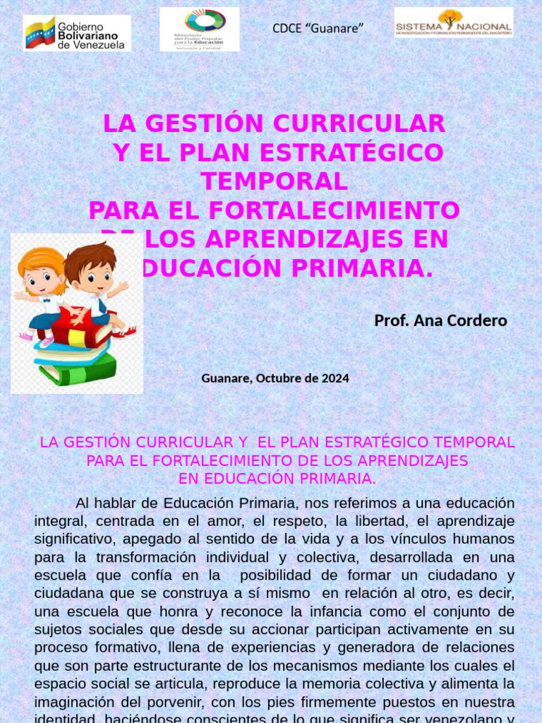 Gestión Curricular | PDF | Plan de estudios | Aprendizaje