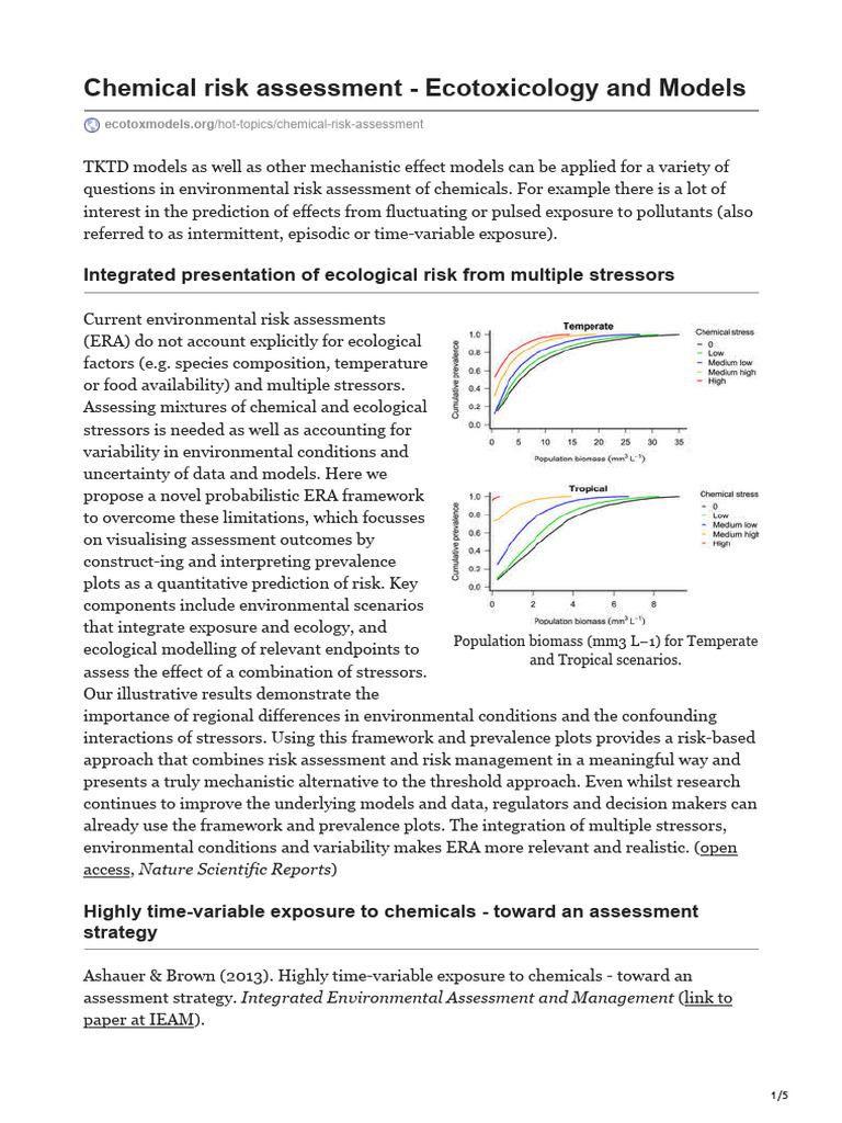 Ecological Risk Assessment Framework | PDF | Risk Assessment | Risk